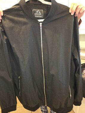 XXL Bomber Jacket, Black, Excellent Condition